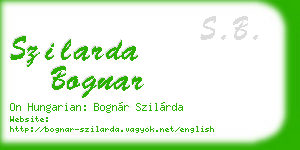 szilarda bognar business card